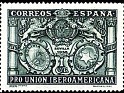 Spain - 1930 - Pro Union Iberoamericana - 1 CTS - Green - Spain, Discovery - Edifil 566 - Shields Seville Spain, Bolivia and Paraguay - 0